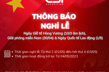 Thông báo nghỉ lễ Giỗ tổ Hùng Vương, Giải phóng miền Nam và Ngày Quốc tế Lao động năm 2023)