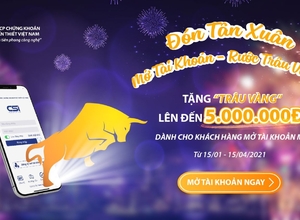 CHÍNH SÁCH CHƯƠNG TRÌNH - ĐÓN TÂN XUÂN, MỞ TÀI KHOẢN, RƯỚC "TRÂU VÀNG"