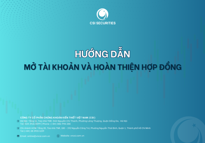 Hướng dẫn Mở tài khoản và hoàn thiện hợp đồng
